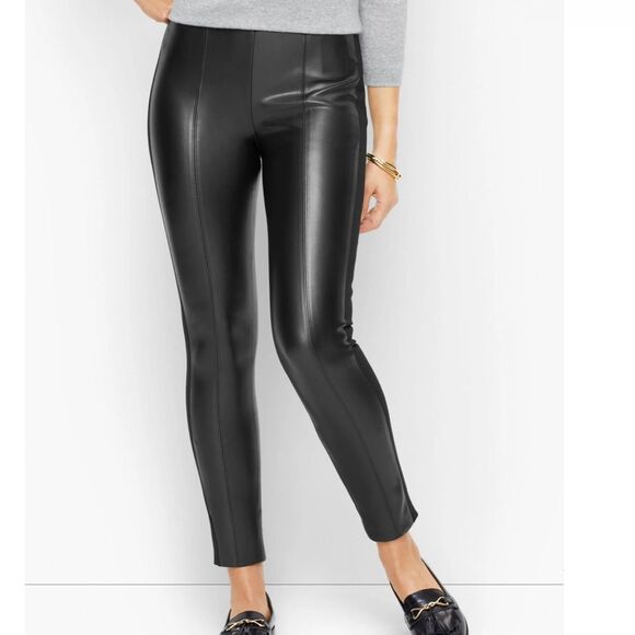 TALBOTS Portland FAUX Black
LEATHER LEGGINGS Size 6 women NWT🏷 - Picture 2 of 13